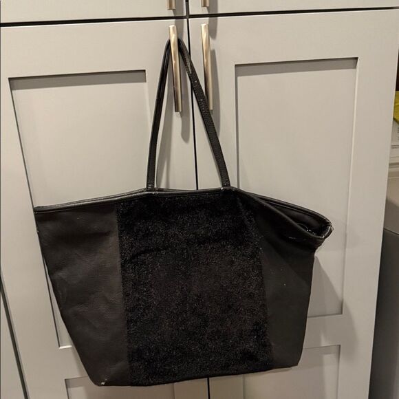 BCBGeneration Black Textured Tote - Picture 1 of 9